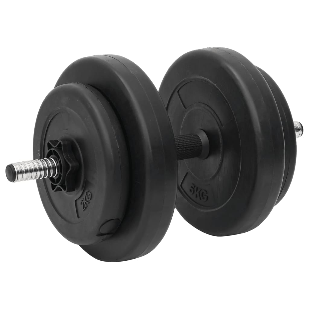 Curl-vektstang og manual med skiver 60 kg