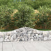 Gabionkurver buede 13 stk 200x30x40/60 cm galvanisert jern