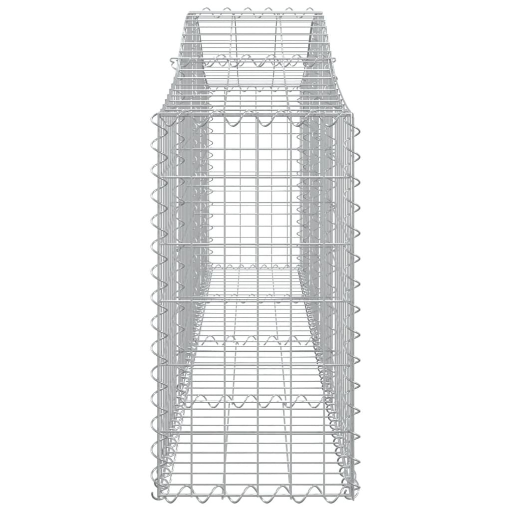 Gabionkurver buede 8 stk 200x30x60/80 cm galvanisert jern