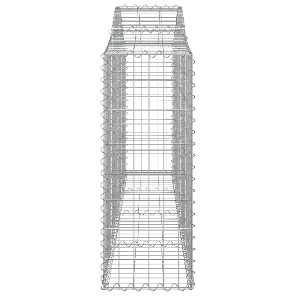 Gabionkurver buede 8 stk 200x30x80/100 cm galvanisert jern
