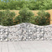 Gabionkurver buede 12 stk 200x30x80/100 cm galvanisert jern