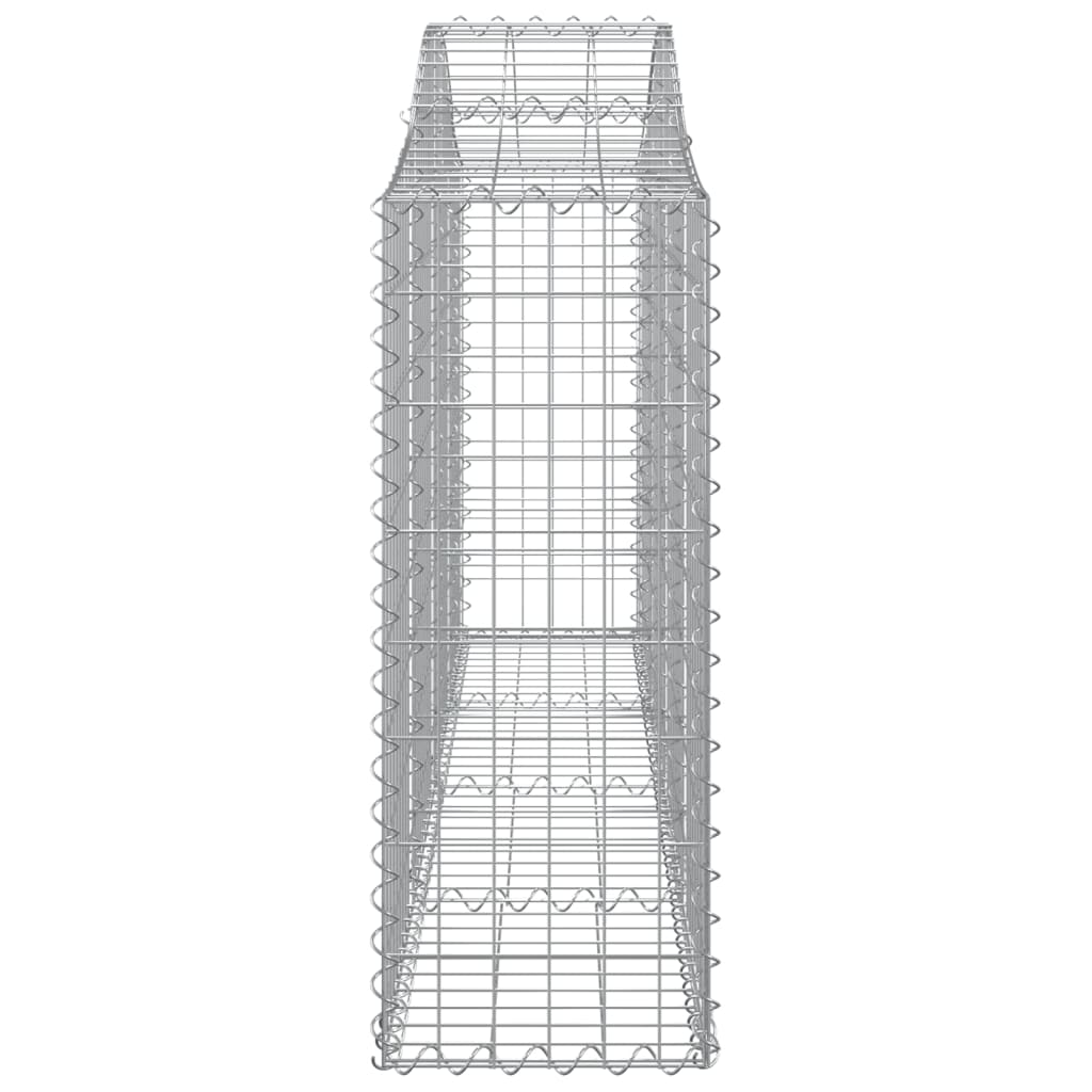 Gabionkurver buede 14 stk 200x30x80/100 cm galvanisert jern