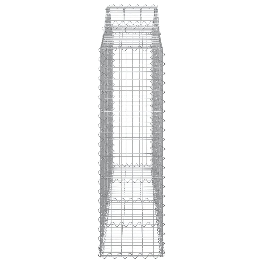 Gabionkurver buede 8 stk 200x30x100/120 cm galvanisert jern