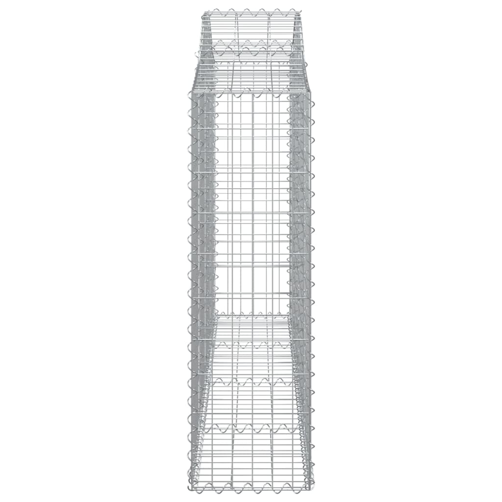 Gabionkurver buede 9 stk 200x30x100/120 cm galvanisert jern