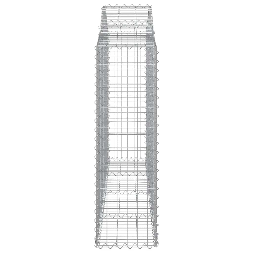 Gabionkurver buede 12 stk 200x30x100/120 cm galvanisert jern