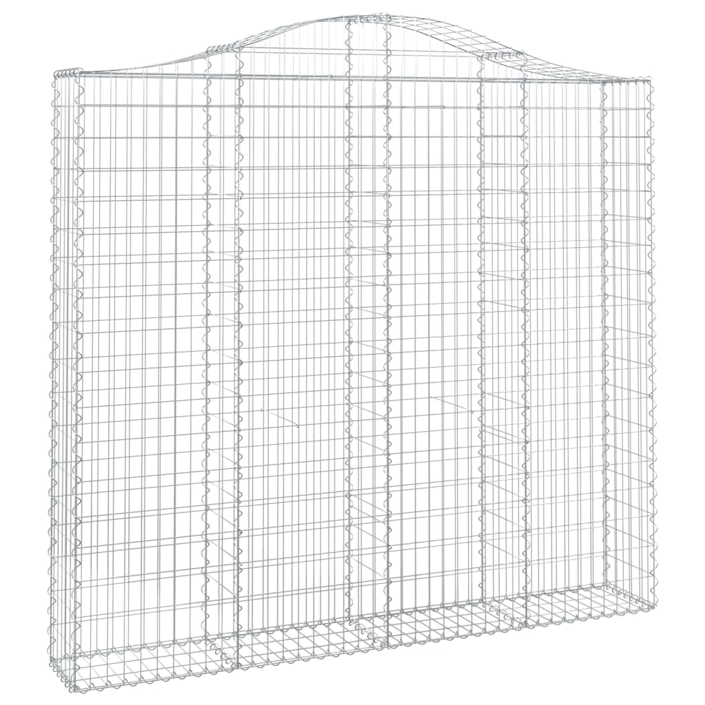 Gabionkurver buede 6 stk 200x30x180/200 cm galvanisert jern