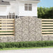 Gabionkurver buede 4 stk 200x30x200/220 cm galvanisert jern