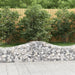 Gabionkurver buede 3 stk 200x50x40/60 cm galvanisert jern