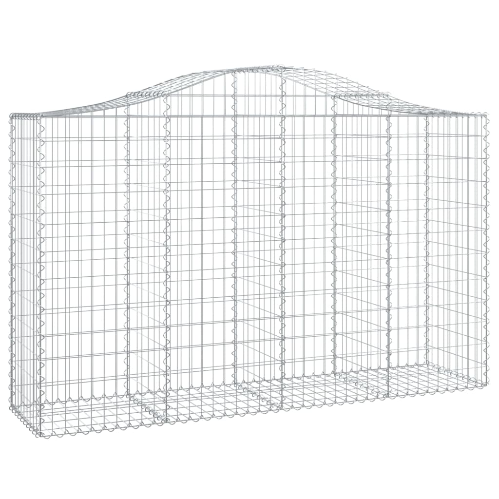 Gabionkurver buede 20 stk 200x50x120/140 cm galvanisert jern