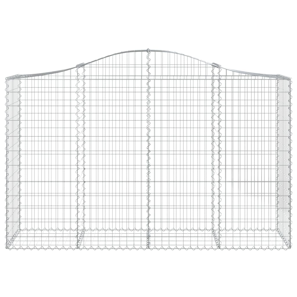 Gabionkurver buede 20 stk 200x50x120/140 cm galvanisert jern
