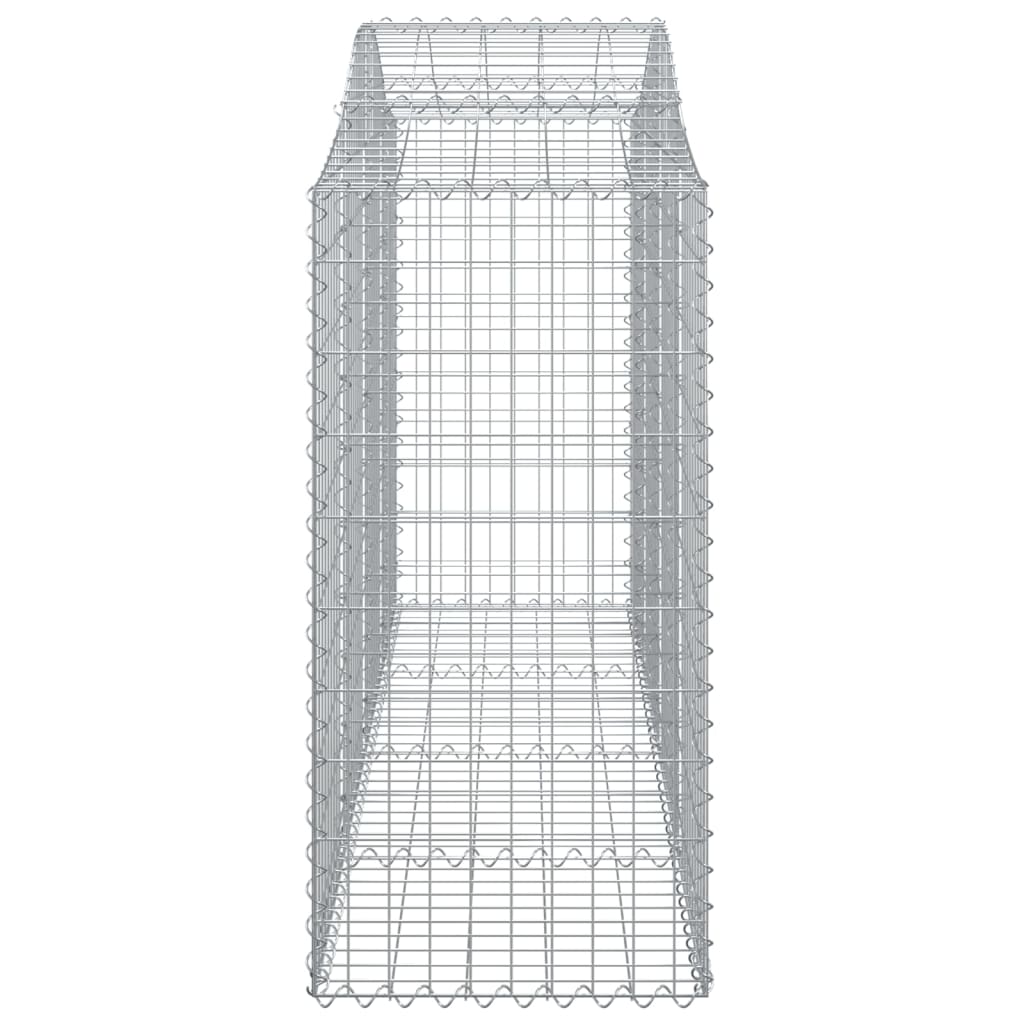 Gabionkurver buede 20 stk 200x50x120/140 cm galvanisert jern