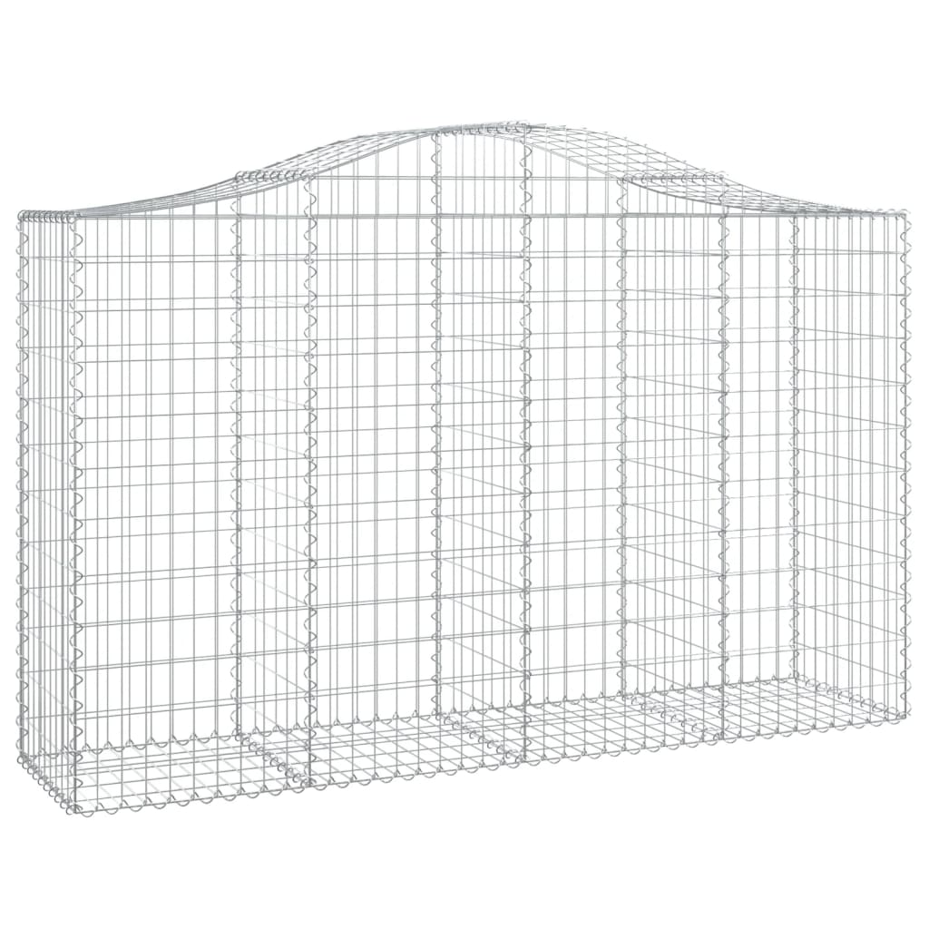 Gabionkurver buede 25 stk 200x50x120/140 cm galvanisert jern