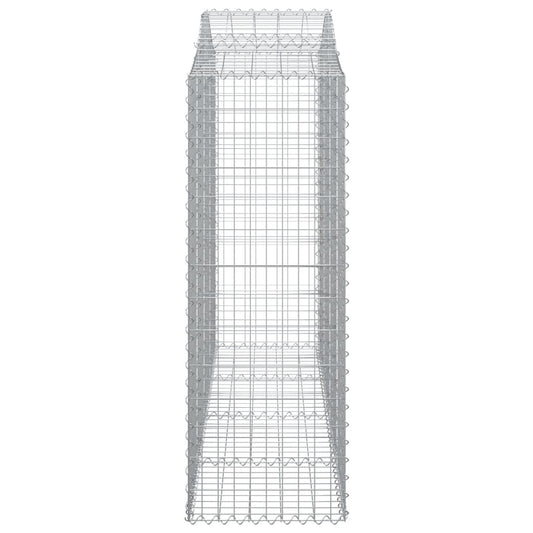 Gabionkurver buede 14 stk 200x50x140/160 cm galvanisert jern