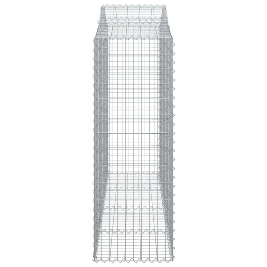 Gabionkurver buede 18 stk 200x50x140/160 cm galvanisert jern