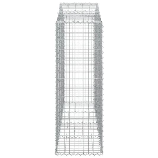 Gabionkurver buede 20 stk 200x50x140/160 cm galvanisert jern