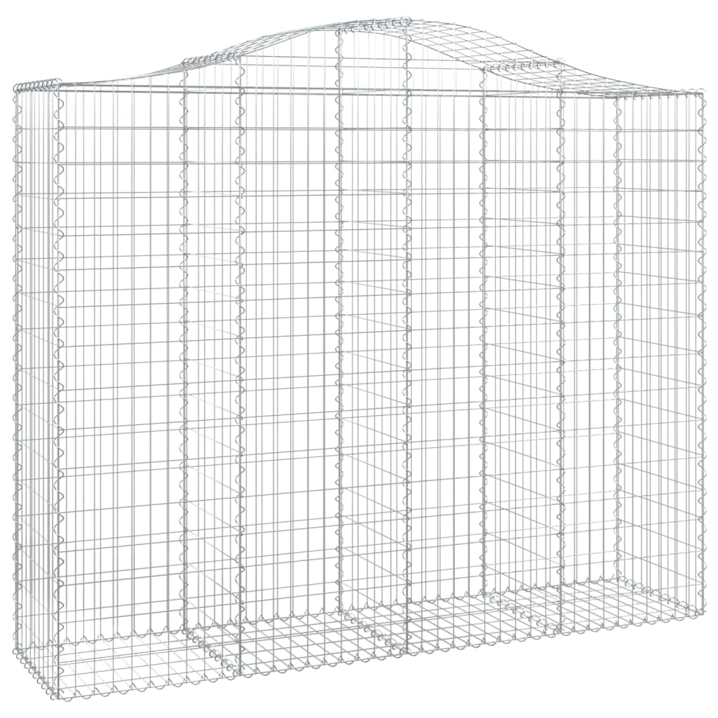 Gabionkurver buede 8 stk 200x50x160/180 cm galvanisert jern