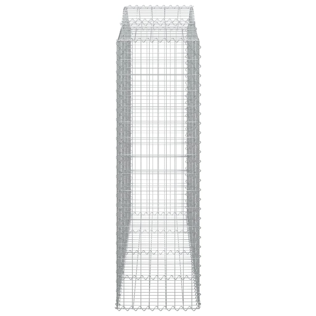 Gabionkurver buede 8 stk 200x50x160/180 cm galvanisert jern