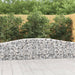 Gabionkurver buede 3 stk 400x30x60/80 cm galvanisert jern