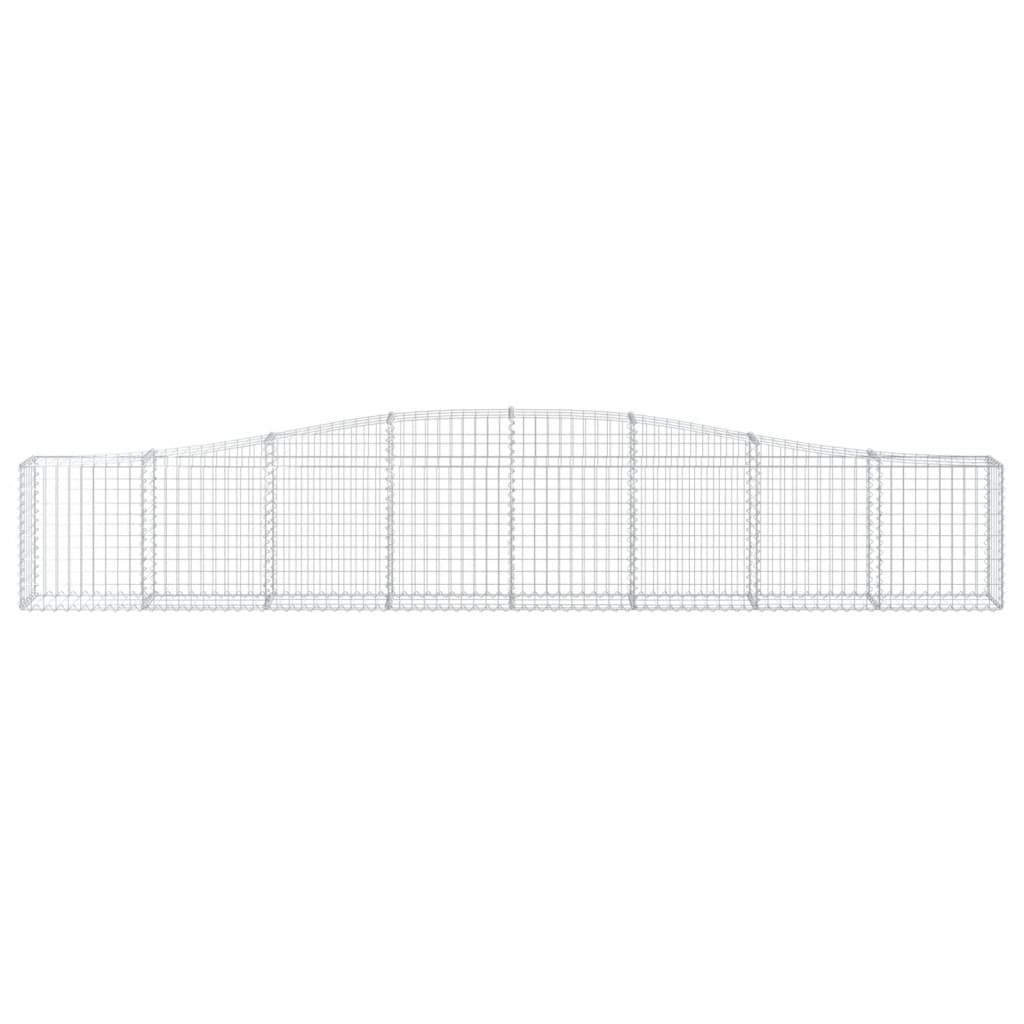 Gabionkurver buede 5 stk 400x30x60/80 cm galvanisert jern