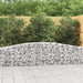 Gabionkurver buede 6 stk 400x30x60/80 cm galvanisert jern