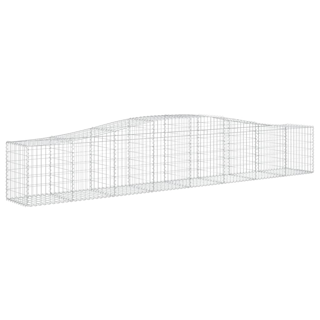 Gabionkurver buede 20 stk 400x50x60/80 cm galvanisert jern