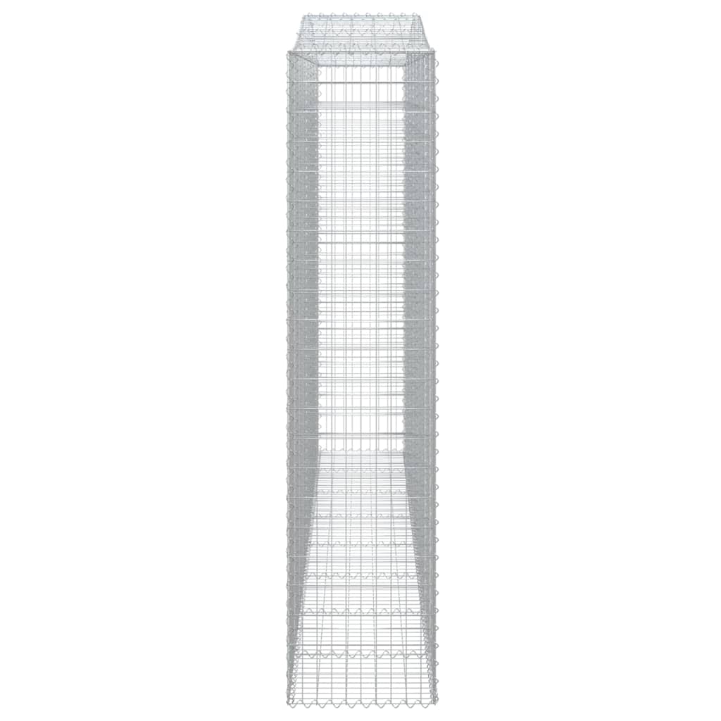 Gabionkurver buede 3 stk 400x50x220/240 cm galvanisert jern
