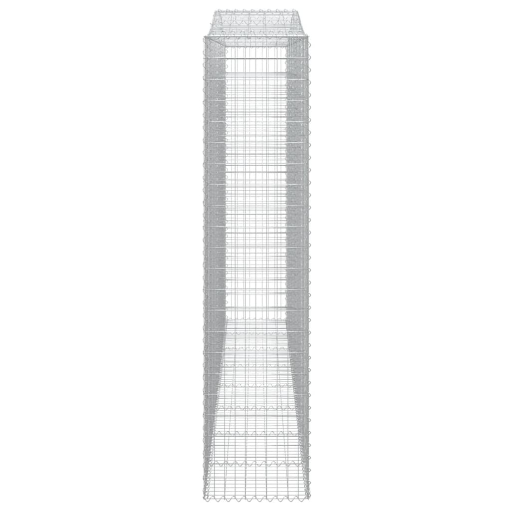 Gabionkurver buede 5 stk 400x50x220/240 cm galvanisert jern
