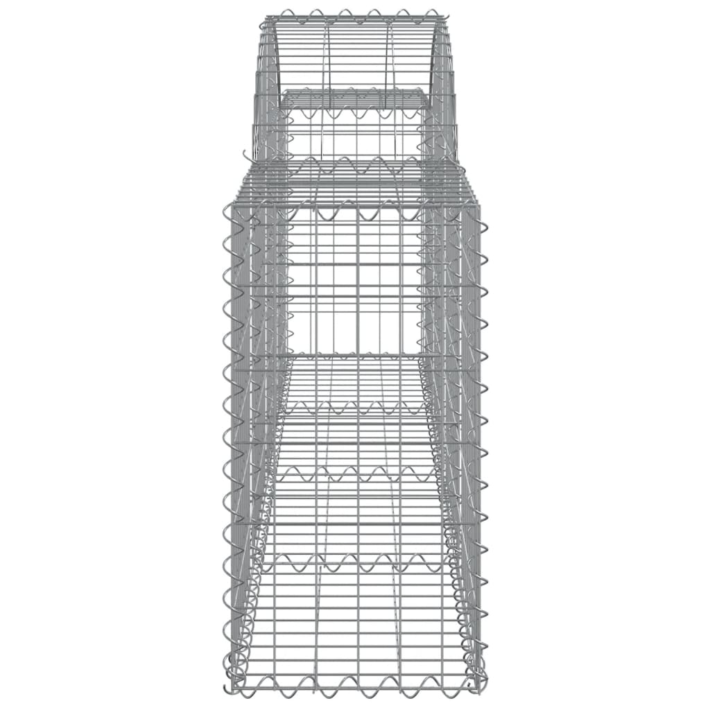 Gabionkurver buede 13 stk 200x30x60/80 cm galvanisert jern