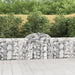 Gabionkurver buede 30 stk 200x30x80/100 cm galvanisert jern