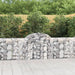 Gabionkurver buede 40 stk 200x30x80/100 cm galvanisert jern