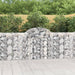Gabionkurver buede 25 stk 200x30x100/120 cm galvanisert jern vidaXL