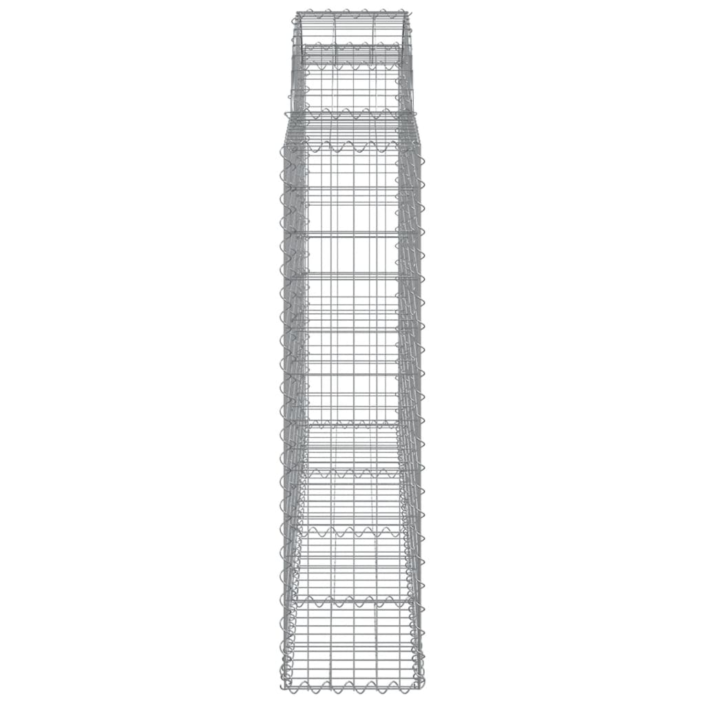 Gabionkurver buede 8 stk 200x30x120/140 cm galvanisert jern