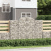 Gabionkurver buede 10 stk 200x30x140/160 cm galvanisert jern