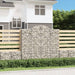Gabionkurver buede 2 stk 200x30x180/200 cm galvanisert jern