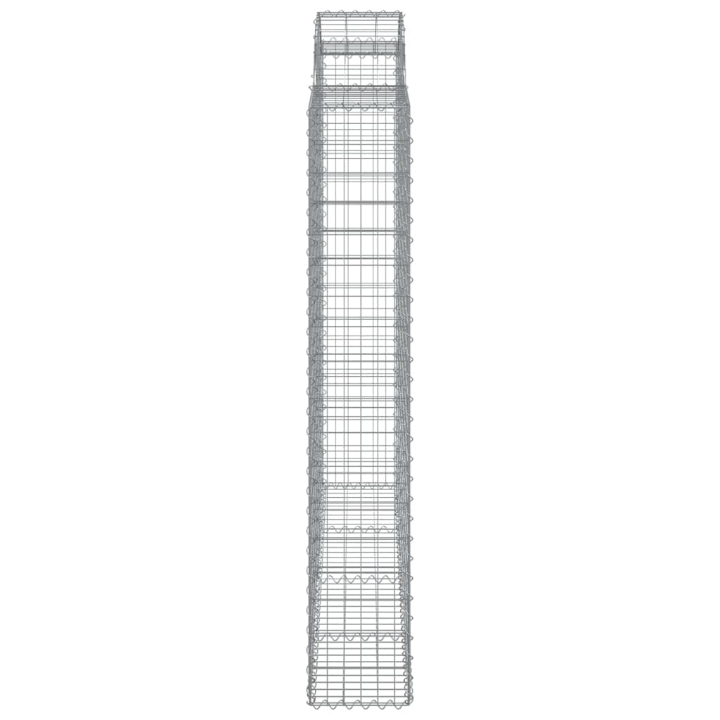 Gabionkurver buede 7 stk 200x30x180/200 cm galvanisert jern