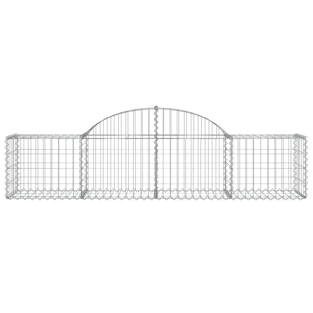 Gabionkurver buede 30 stk 200x50x40/60 cm galvanisert jern