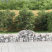 Gabionkurver buede 30 stk 200x50x40/60 cm galvanisert jern