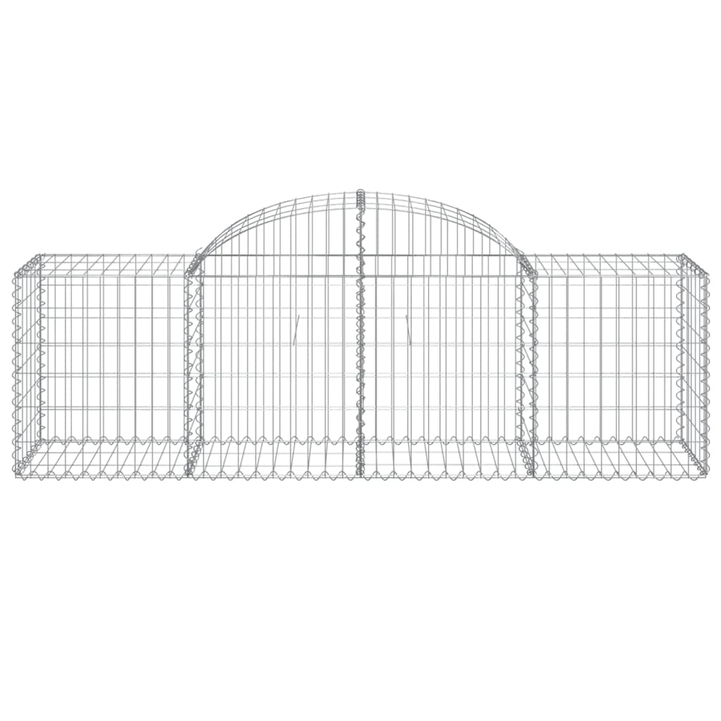 Gabionkurver buede 25 stk 200x50x60/80 cm galvanisert jern