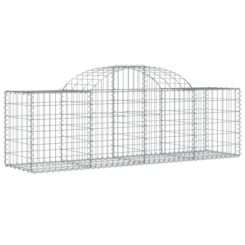 Gabionkurver buede 30 stk 200x50x60/80 cm galvanisert jern