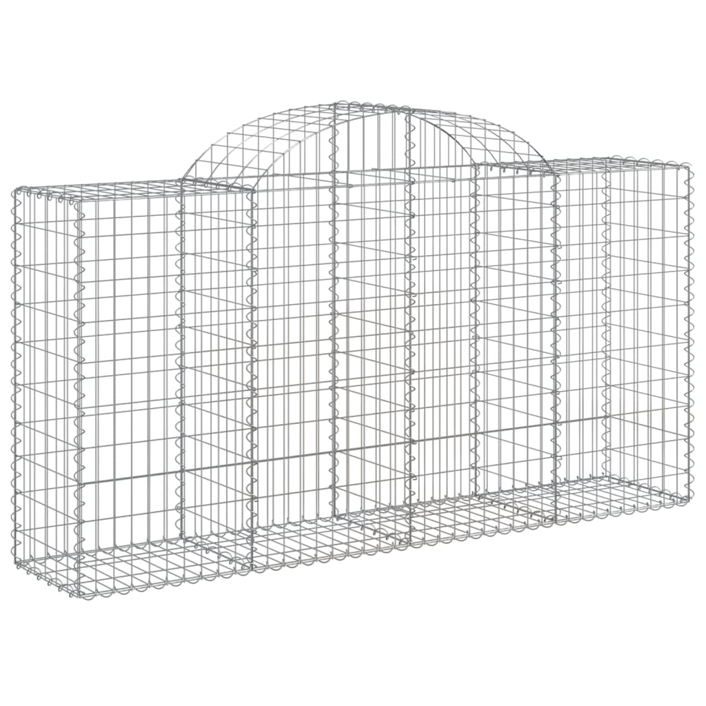 Gabionkurver buede 50 stk 200x50x100/120 cm galvanisert jern