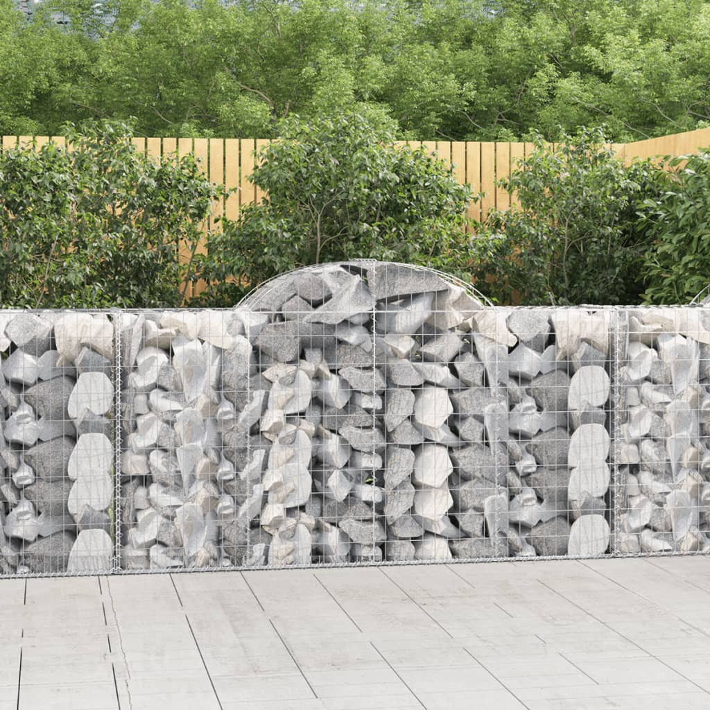 Gabionkurver buede 50 stk 200x50x100/120 cm galvanisert jern