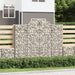 Gabionkurver buede 20 stk 200x50x160/180 cm galvanisert jern