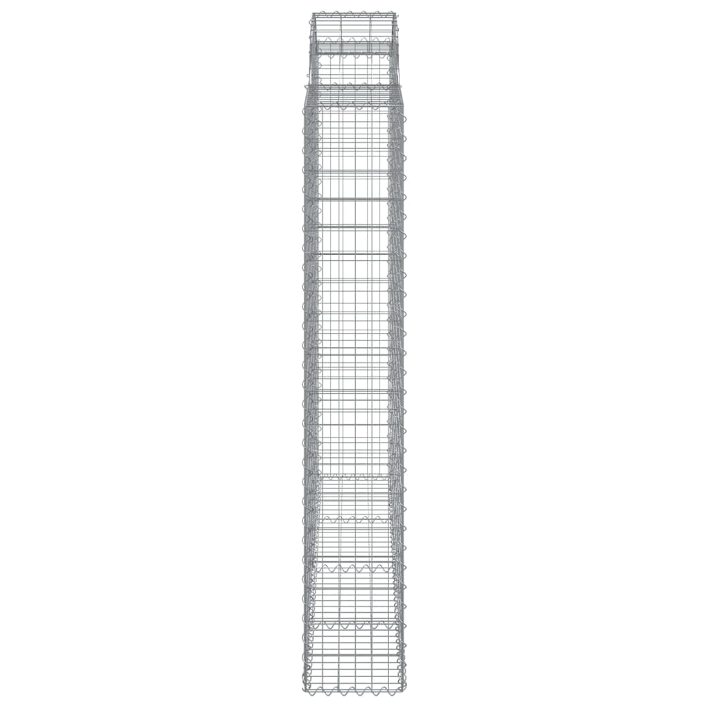 Gabionkurver buede 8 stk 200x50x180/200 cm galvanisert jern