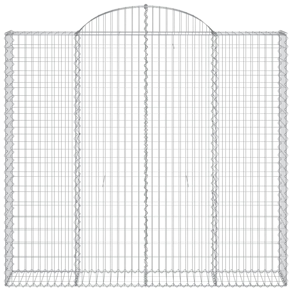 Gabionkurver buede 14 stk 200x50x180/200 cm galvanisert jern