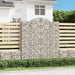 Gabionkurver buede 9 stk 200x50x220/240 cm galvanisert jern