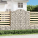 Gabionkurver buede 12 stk 200x50x220/240 cm galvanisert jern