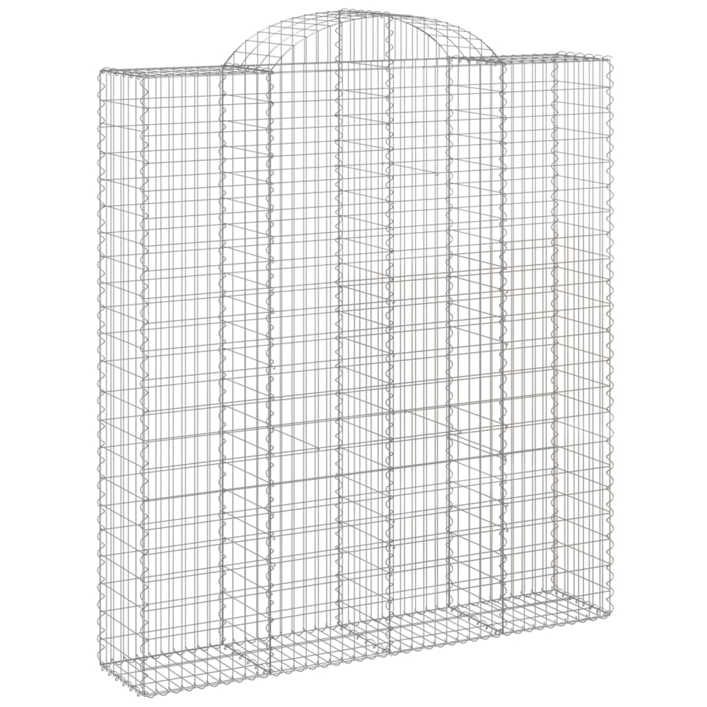 Gabionkurver buede 13 stk 200x50x220/240 cm galvanisert jern