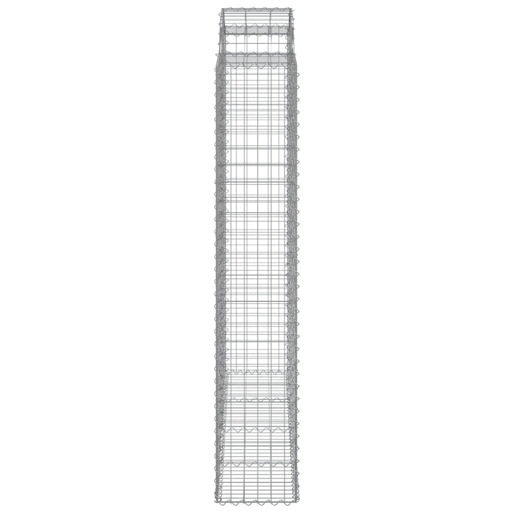 Gabionkurver buede 13 stk 200x50x220/240 cm galvanisert jern