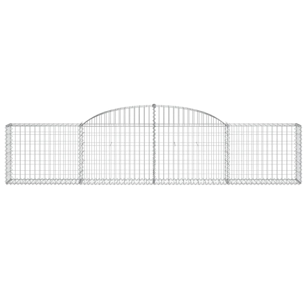 Gabionkurver buede 25 stk 300x30x60/80 cm galvanisert jern