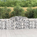 Gabionkurver buede 25 stk 300x30x80/100 cm galvanisert jern